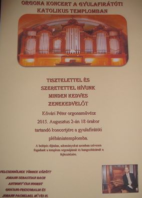 Orgonakoncert Gyulafirátóton